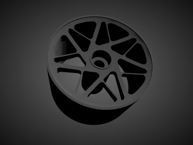 vossen lc-109t rims with brakes and tires for hot wheels 3D Принт Модель .c4d .max .obj .3ds .fbx .stl .blend 