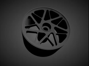 vossen lc-109t rims with brakes and tires for hot wheels 3D Print Model