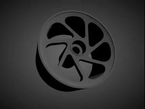 vossen lc-108t リム、ホットホイール用ブレーキとタイヤ付き 3Dプリントモデル