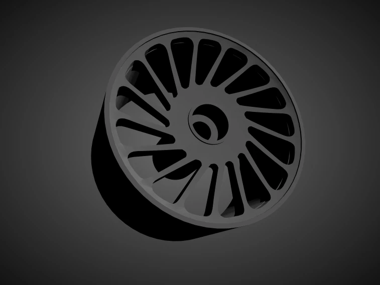vossen lc-106t rims with brakes and tires for hot wheels 3D Print Model .c4d .max .obj .3ds .fbx .stl .blend 