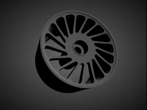 vossen lc-106t rims with brakes and tires for hot wheels 3D Print Model