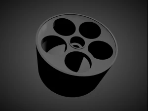 vossen lc-103 ホットホイール用ブレーキとタイヤ付きリム 3Dプリントモデル