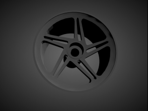 vossen lc-102t rims with brakes and tires for hot wheels 3D Print Model