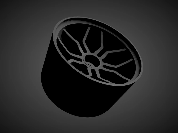 vossen hc-3 rims with brakes and tires for hot wheels 3D Print Model .c4d .max .obj .3ds .fbx .stl .blend 