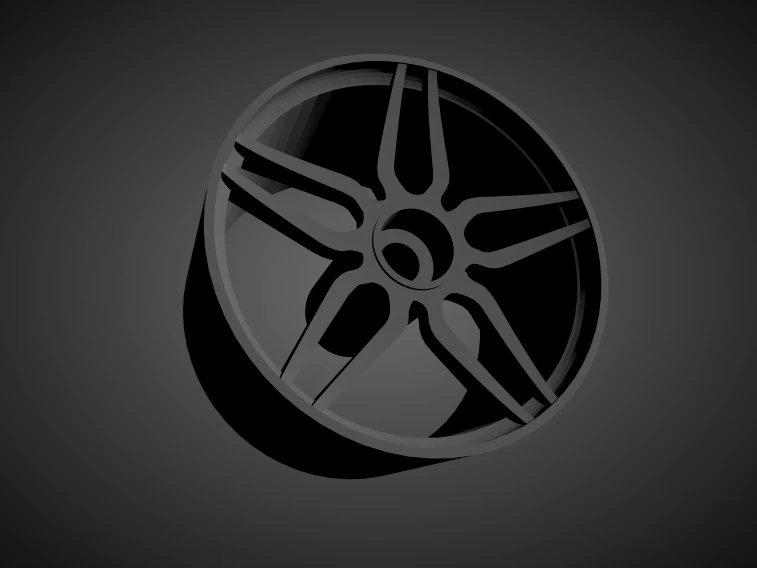 vossen hc-2 rims with brakes and tires for hot wheels 3D Print Model .c4d .max .obj .3ds .fbx .stl .blend 