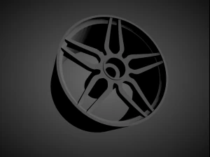 vossen hc-2 rims with brakes and tires for hot wheels 3D Print Model