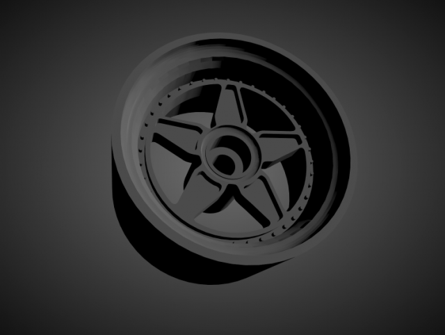 vossen era-2 rims with brakes and tires for hot wheels 3D Print Model .c4d .max .obj .3ds .fbx .stl .blend 