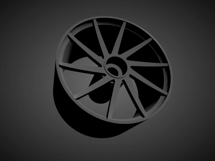vossen cvt rims with brakes and tires for hot wheels 3D Print Model .c4d .max .obj .3ds .fbx .stl .blend