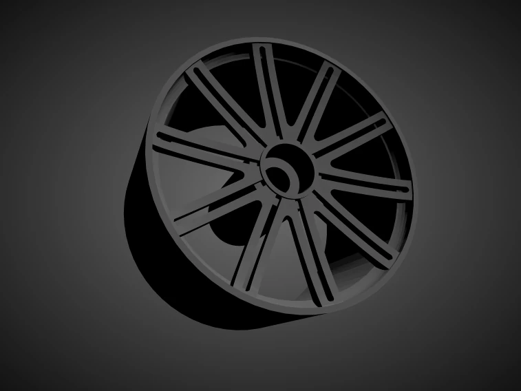 vossen cv4 rims with brakes and tires for hot wheels 3D Print Model .c4d .max .obj .3ds .fbx .stl .blend