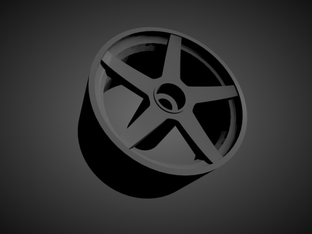 vossen cv3-r rims with brakes and tires for hot wheels 3D Print Model .c4d .max .obj .3ds .fbx .stl .blend 