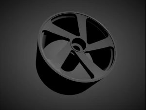 vossen cg-210t ホットホイール用ブレーキとタイヤ付きリム 3Dプリントモデル