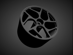 vossen cg-205t rims with brakes and tires for hot wheels 3D Print Model