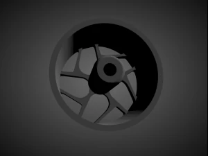 vossen cg-205t rims with brakes and tires for hot wheels 3D Print Model