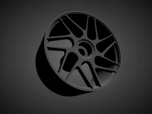 stuttgart st12 rims with brakes and tires for hot wheels 3D Print Model