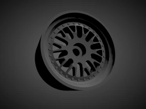 stuttgart st5 rims with brakes and tires for hot wheels 3D Print Model