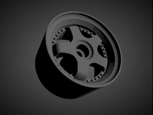 ssr professor sp1 rims with brakes and tires for hot wheels 3D Print Model