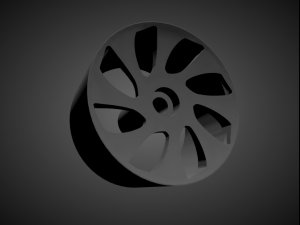 rotiform wrw rims with brakes and tires for hot wheels 3D 프린트 모델