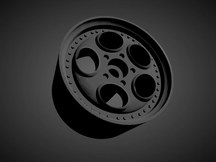 rotiform str rims with brakes and tires for hot wheels 3D Print Model .c4d .max .obj .3ds .fbx .stl .blend 