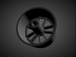 rotiform spf rims with brakes and tires for hot wheels Model Cetak 3D