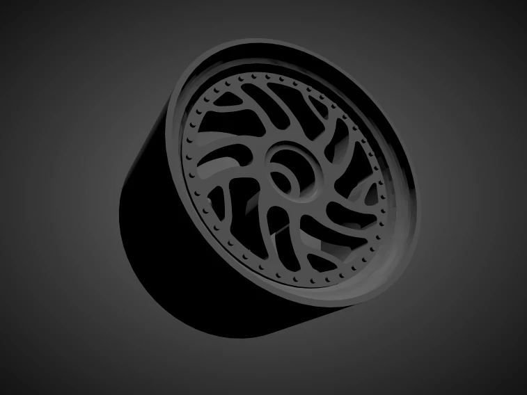 rotiform sea rims with brakes and tires for hot wheels 3D Print Model .c4d .max .obj .3ds .fbx .stl .blend 