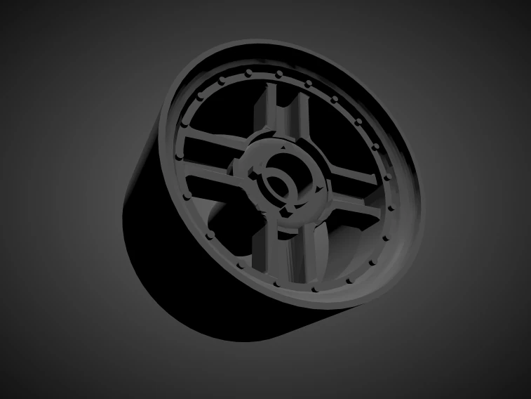rotiform rbq rims with brakes and tires for hot wheels 3D Print Model .c4d .max .obj .3ds .fbx .stl .blend 