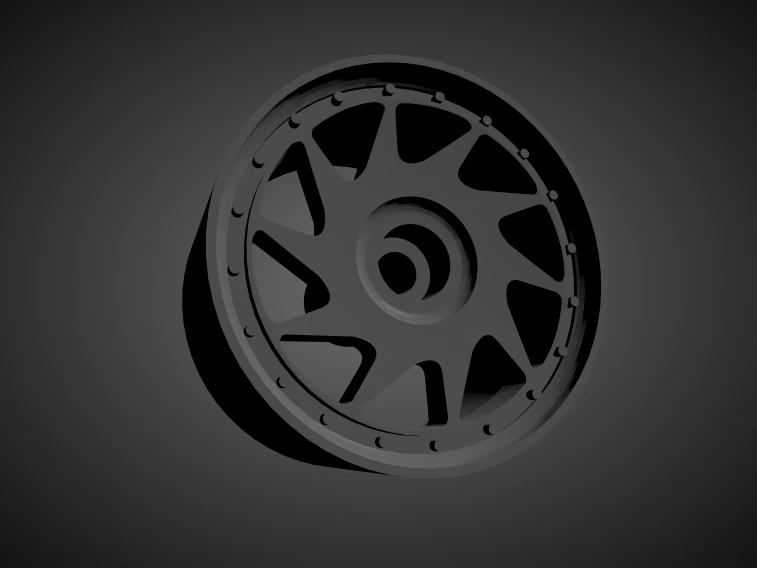 rotiform ozt rims with brakes and tires for hot wheels 3D Print Model .c4d .max .obj .3ds .fbx .stl .blend 