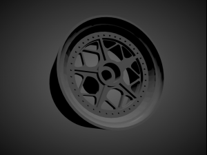 rotiform lgb rims with brakes and tires for hot wheels 3D Print Model