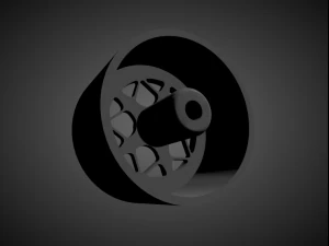 rotiform lgb rims with brakes and tires for hot wheels 3D Print Model