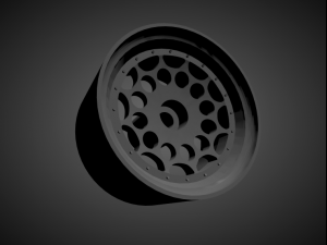 rotiform hvn rims with brakes and tires for hot wheels 3D Принт Модель