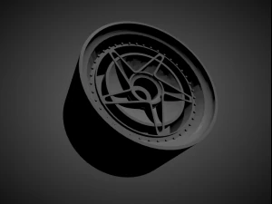 rotiform chd-t rims with brakes and tires for hot wheels 3D Print Model