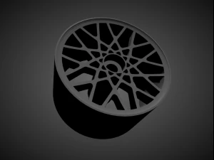 ホットホイール用のブレーキとタイヤを備えた回転状 blq リム 3Dプリントモデル