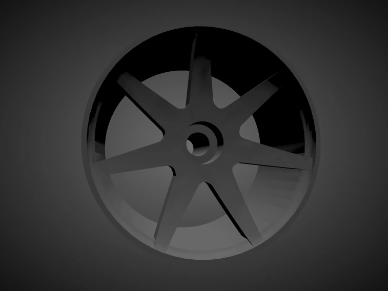 rohana rc7 rims with brakes and tires for hot wheels 3D Print Model .c4d .max .obj .3ds .fbx .stl .blend 