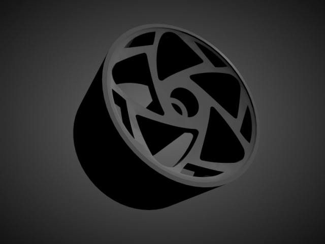 radi8 r8s5 rims with brakes and tires for hot wheels 3D Print Model .c4d .max .obj .3ds .fbx .stl .blend 