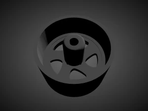 porsche turbo twist rims with brakes and tires for hot wheels 3D Print Model