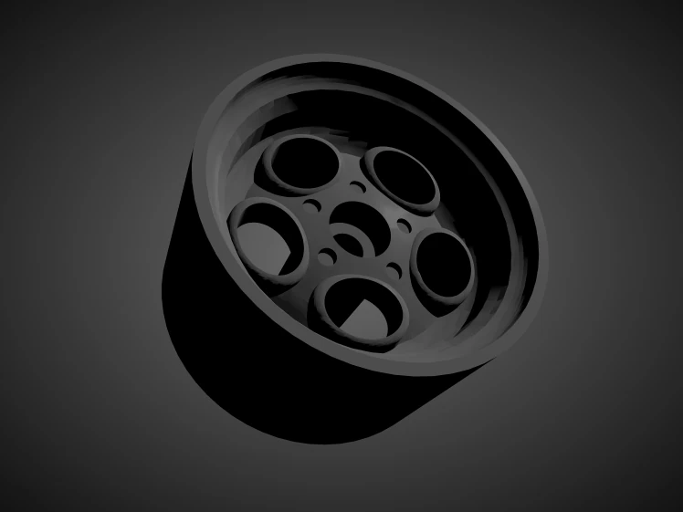 porsche teledial rims with brakes and tires for hot wheels 3D Print Model .c4d .max .obj .3ds .fbx .stl .blend 