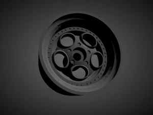 porsche teledial rims with brakes and tires for hot wheels 3D Print Model