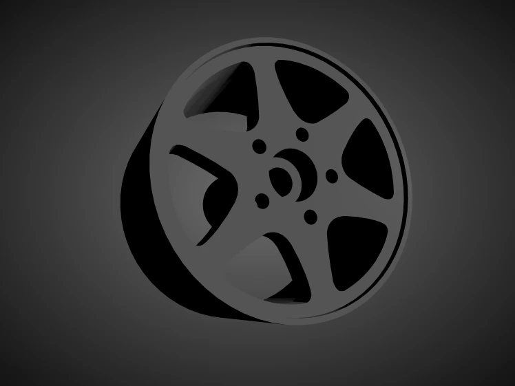 mercedes benz evo 2 ceginus rims with brakes and tires for hot wheels 3D Print Model .c4d .max .obj .3ds .fbx .stl .blend 