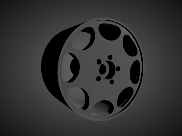 mercedes benz 92 style rims with brakes and tires for hot wheels 3D Принт Модель .c4d .max .obj .3ds .fbx .stl .blend