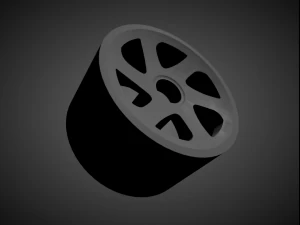 jnc 032 with brakes and tires for hot wheels 3D Print Model