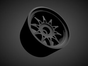 jnc 003 with brakes and tires for hot wheels 3D Print Model