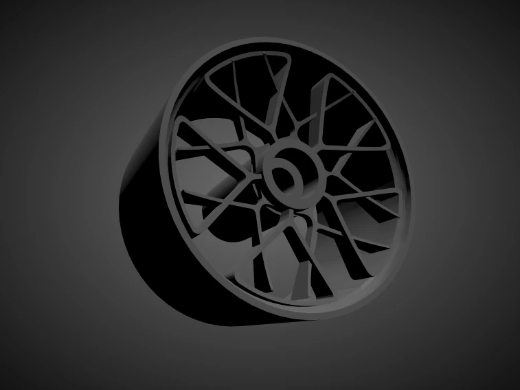 hre ff10 with brakes and tires for hot wheels 3D Print Model .c4d .max .obj .3ds .fbx .stl .blend 
