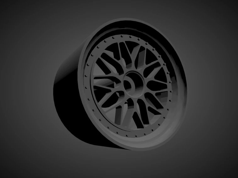 hre cs300 with brakes and tires for hot wheels 3D Print Model .c4d .max .obj .3ds .fbx .stl .blend 