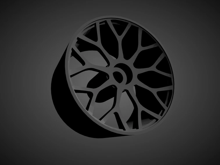 forgiato tessi with brakes and tires for hot wheels 3D Print Model .c4d .max .obj .3ds .fbx .stl .blend 