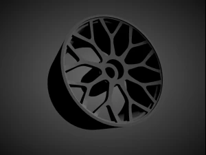 हॉट व्हील्स के लिए ब्रेक और टायरों के साथ फोर्जियाटो टेस्सी 3D प्रिंट मॉडल