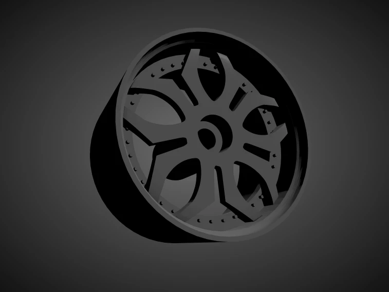 forgiato tello with brakes and tires for hot wheels 3D Print Model .c4d .max .obj .3ds .fbx .stl .blend 