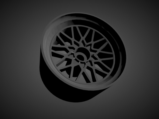 forgiato nido with brakes and tires for hot wheels 3D-printmodel .c4d .max .obj .3ds .fbx .stl .blend 