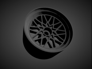forgiato nido with brakes and tires for hot wheels 3D Принт Модель