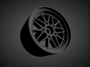 forgiato maglia with brakes and tires for hot wheels 3D Принт Модель