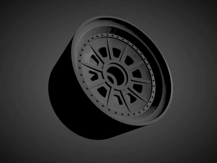 forgiato fv4 with brakes and tires for hot wheels 3D Print Model .c4d .max .obj .3ds .fbx .stl .blend 