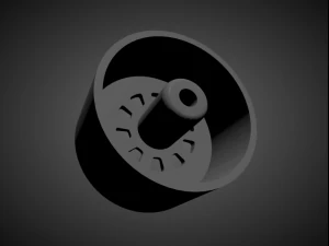 forgiato fv4 with brakes and tires for hot wheels 3D Print Model